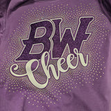 BW Over Cheer - Purple Background