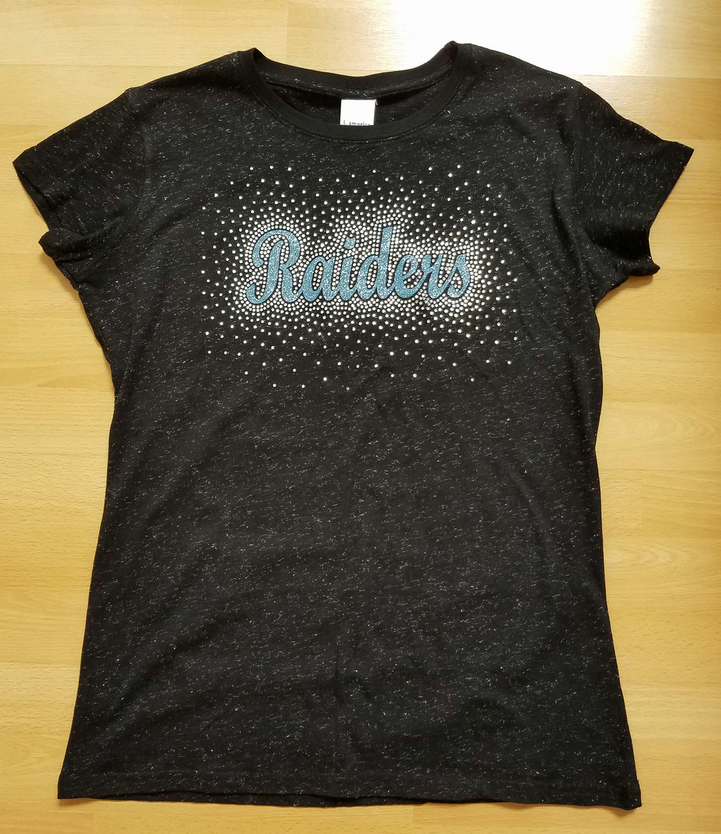 IN STOCK: Seneca Valley Raiders Spectacular Bling Fitted Glitter Tee - –  GrandChampBows