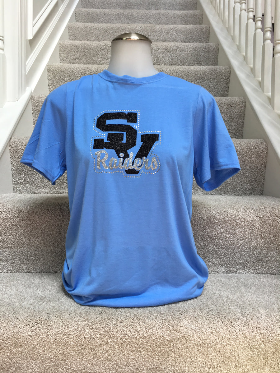 IN STOCK: Seneca Valley Raiders Blue Performance Tee – Adult Small