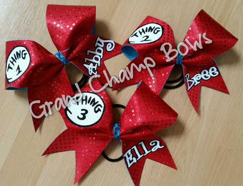 Thing 1, Thing 2, and Thing 3 Bows