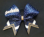 Freeport Yellowjackets Jackets Rhinestone & Glitter Cheer Bow