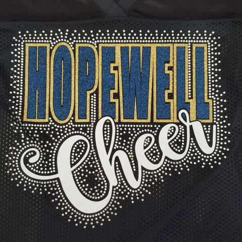 Hopewell Vikings Cheer Spectacular Bling Rhinestone Design