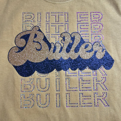 Butler BAMFL Retro Glitter & Rhinestone Design (CLICK TO CHOOSE YOUR SHIRT)