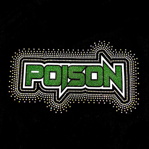 Pittsburgh Poison Logo Rhinestone Design - CLICK TO SELECT SHIRT