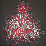 Merry Christmas glitter & rhinestone Christmas Tree (click to select shirt)