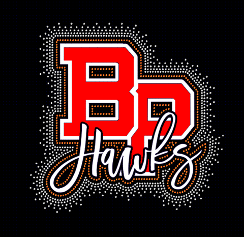 Bethel Park over Hawks Glitter & Rhinestone Design
