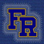 Franklin Regional Panthers FR logo Glitter & Rhinestone Design