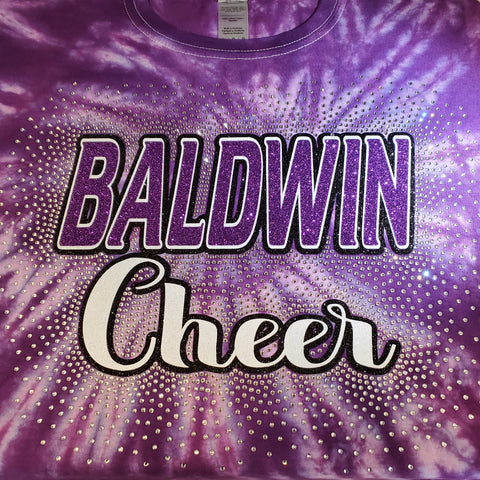 Baldwin Over Cheer Design - Purple