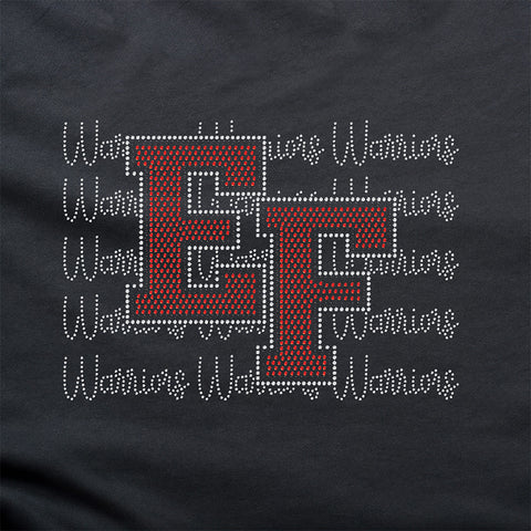 Elizabeth Forward EF Warriors Repeat Bling Design
