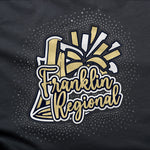 Franklin Regional Megaphone Logo Glitter and Rhinestone Design