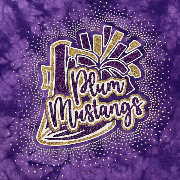 Plum Mustangs Megaphone