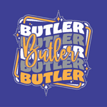 Butler BAMFL Repeating Butler Rhinestone Design (CLICK TO CHOOSE YOUR SHIRT)