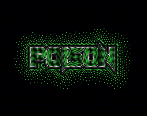 Pittsburgh Poison with Green Spectacular Bling - CLICK TO SELECT SHIRT