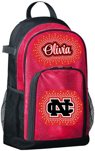New Castle Personalized Glitter Backpack