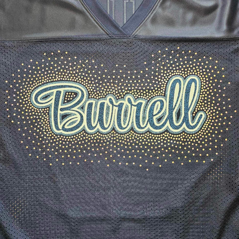 Burrell Bucs Spectacular Bling Glitter and Rhinestone Design