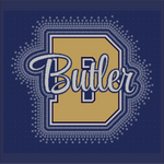 Butler BAMFL B with Butler thru Rhinestone Design (CLICK TO CHOOSE YOUR SHIRT)