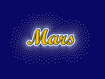 Mars Planets Mars Script Glitter & Rhinestone Design