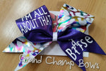 I'm All About that Base Bow (for Cheer) - GrandChampBows