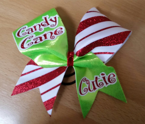 Candy Cane Cutie Bow