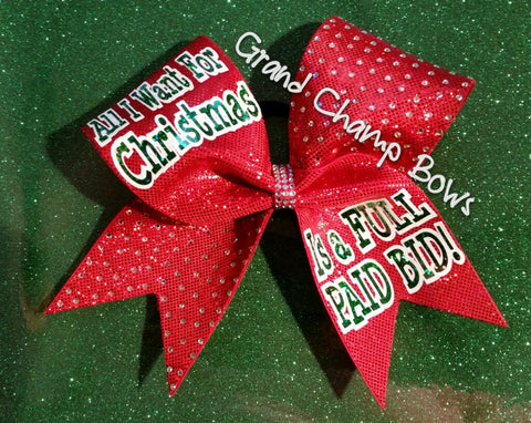 All I Want for Christmas Bow - GrandChampBows