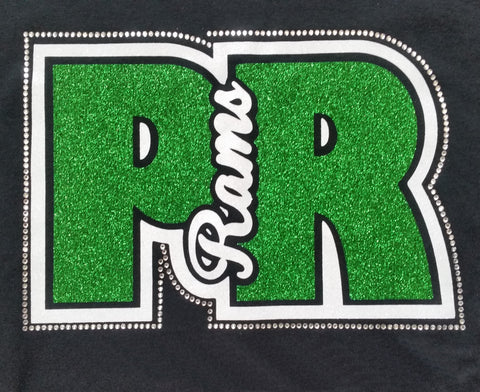 Pine Richland Rams PR with Rams Rhinestone Design