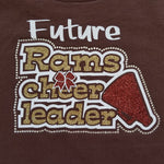 Future Highlands Rams Cheerleader Glitter & Rhinestone Design