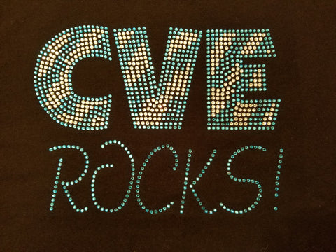 Seneca Valley CVE ROCKS! Solid Bling Rhinestone Design