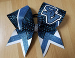 Seneca Valley Raiders SV Rhinestone & Glitter Cheer Bow
