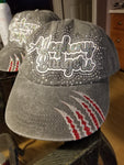 Allegheny Badgers Glitter & Bling Destructed Trucker Cap / Hat