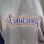 Armstrong Script Spectacular Bling Rhinestone Design