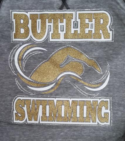 Butler Swimming Bling Rhinestone Design