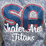 Shaler Area Titans SA Glitter and Rhinestone Design