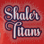 Shaler Area Titans Fancy Script Glitter and Rhinestone Design