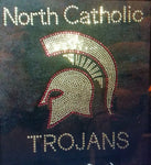 North Catholic Trojans Rhinestone Design