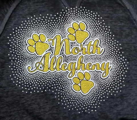 North Allegheny with Paws Spectacular Bling Rhinestone Design