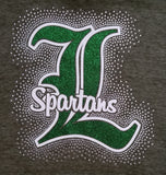 Laurel Spartans Spectacular Bling Rhinestone Design