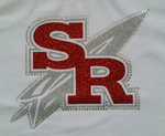 Slippery Rock Rockets Glitter & Rhinestone Design