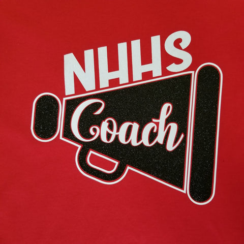 North Hills Indians NHHS Coach Megaphone In Glitter or Vinyl