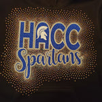Hempfield Spartans HACC Spartans Spectacular Bling Rhinestone Design