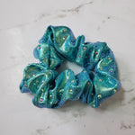 Earth Tone Colors Scrunchie with Scattered Rhinestones