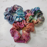 Tie Dye Scrunchie with Scattered Rhinestones