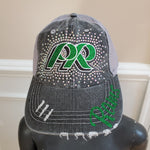 Pine Richland Glitter & Bling Destructed Trucker Cap / Hat