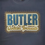 Butler Impact Golden Tornado Glitter and Bling Rhinestone Design (CLICK TO CHOOSE YOUR SHIRT)