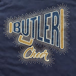 Butler Cheer Golden Tornado Glitter and Bling Rhinestone Design (CLICK TO CHOOSE YOUR SHIRT)