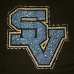 Seneca Valley 2-Color SV Logo Rhinestone Design