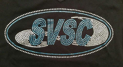 Seneca Valley Swim Club SVSC Solid Rhinestone Design