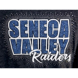 Seneca Valley Over Raiders Design - On Gray