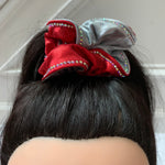 Two-Colored Bling Ruffled Scrunchie