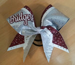 Ambridge Bridgers "Bridgers" Rhinestone & Glitter Cheer Bow