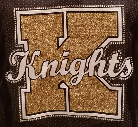Knoch Knights Layered Rhinestone Design